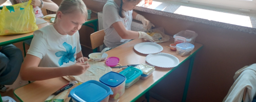 Zdrowa tortilla na lekcji techniki